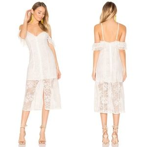 Majorelle White Oak Lace Dress in Ivory NWT Size M